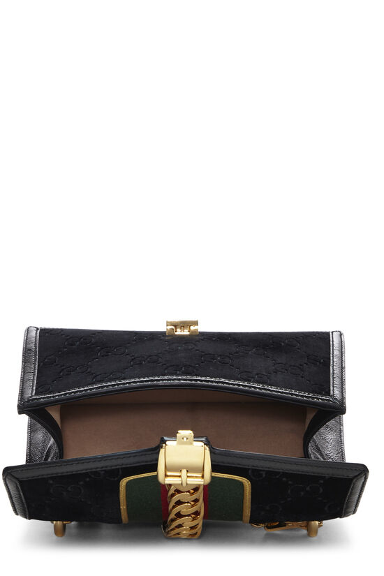Black Velvet Sylvie Shoulder Bag, , large image number 7