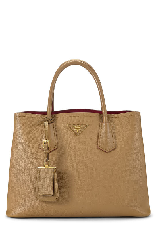 Brown Saffiano Double Bag Medium, , large image number 0