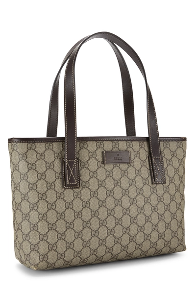 Gucci Brown GG Supreme Canvas Tote Small — photo 2