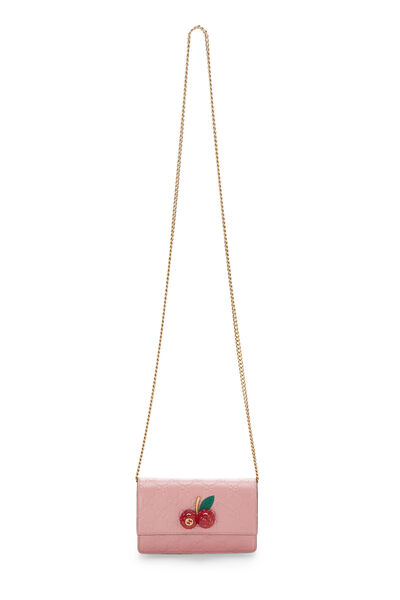Pink Guccissima Cherry Convertible Clutch Mini , , large