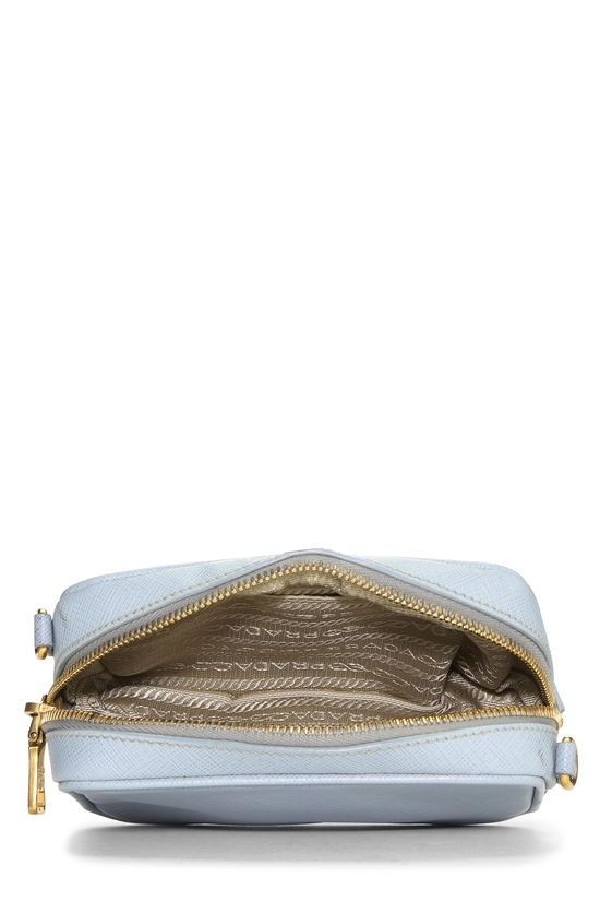 Blue Saffiano Leather Camera Bag Mini, , large image number 5