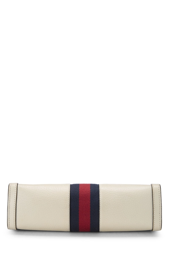 White Leather Ophidia Shoulder Bag Small, , large image number 4