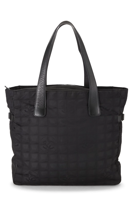 Black Nylon Travel Line Tote Medium, , large image number 0