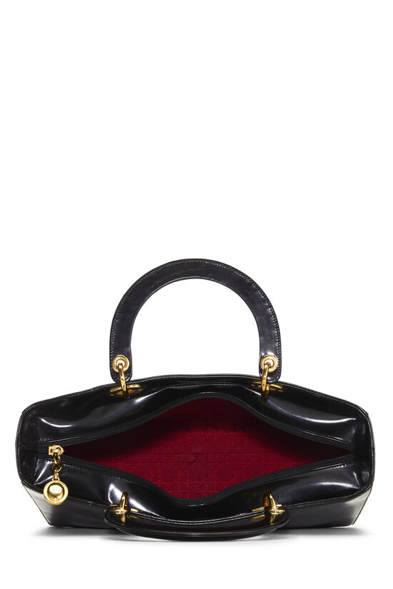 Black Patent Leather Lady Dior Medium, , large image number 5