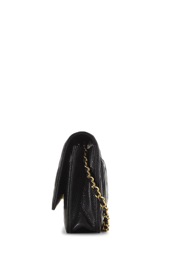 Black Caviar Classic Quilted Wallet On Chain (WOC), , large image number 2