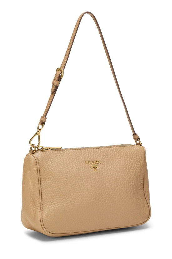 Beige Vitello Daino Shoulder Bag, , large image number 1