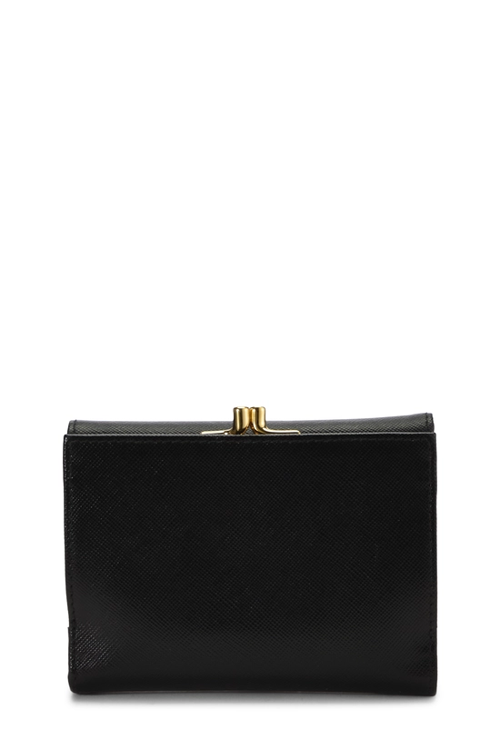 Black Saffiano Compact Wallet, , large image number 2