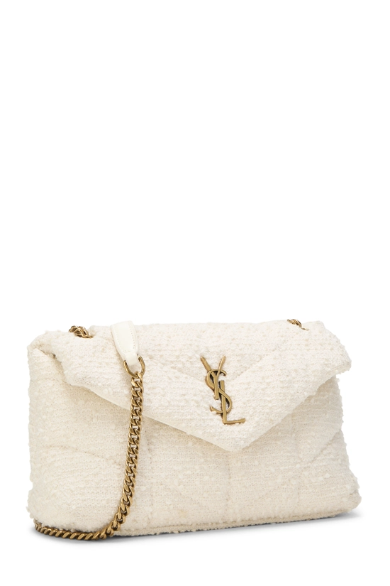 White Tweed Puffer Lou Lou Toy, , large image number 1