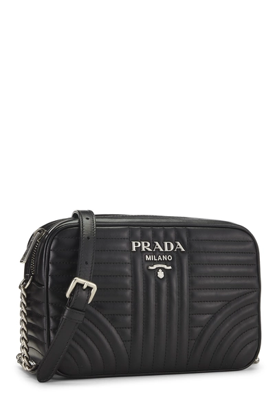 Black Calfskin Diagramme Camera Bag Medium, , large