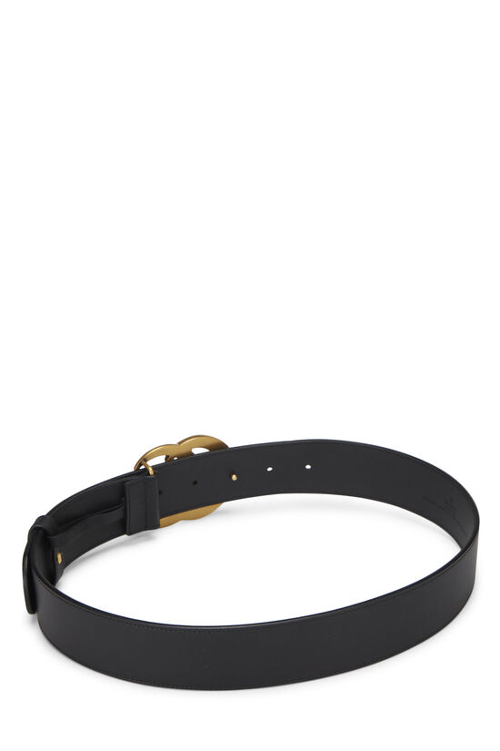 Black 2015 Re-Edition Wide Leather GG Belt, , large image number 2