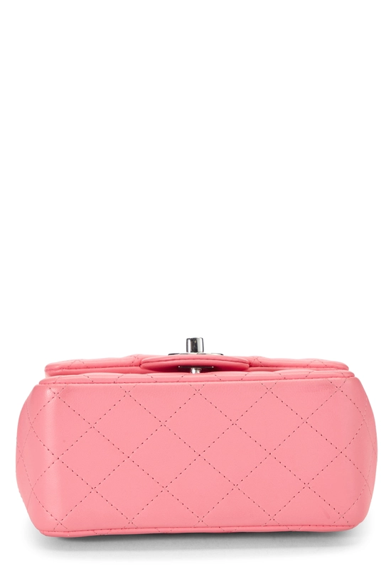 Pink Lambskin Square Flap Mini, , large image number 4