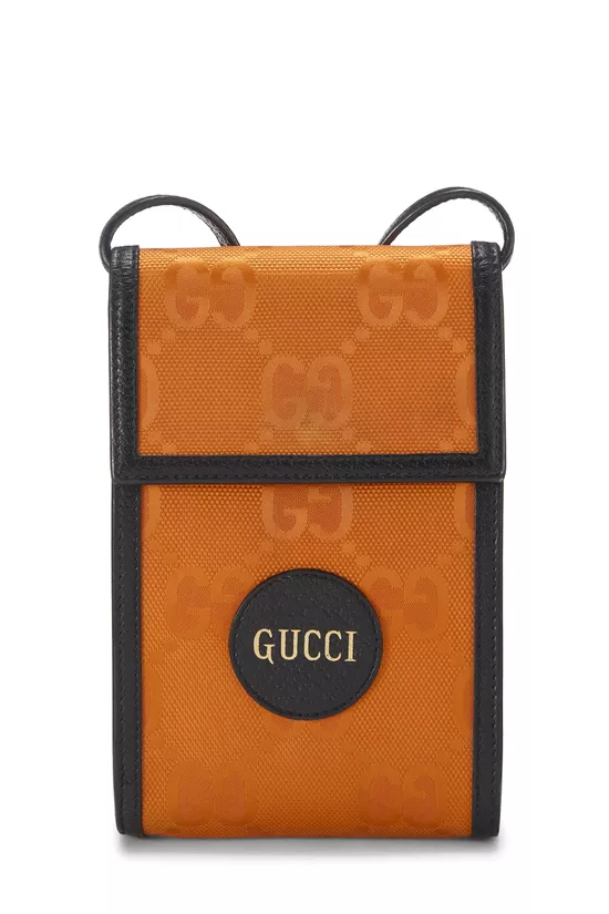 Orange GG Nylon Off the Grid Crossbody Bag Mini, , large image number 0