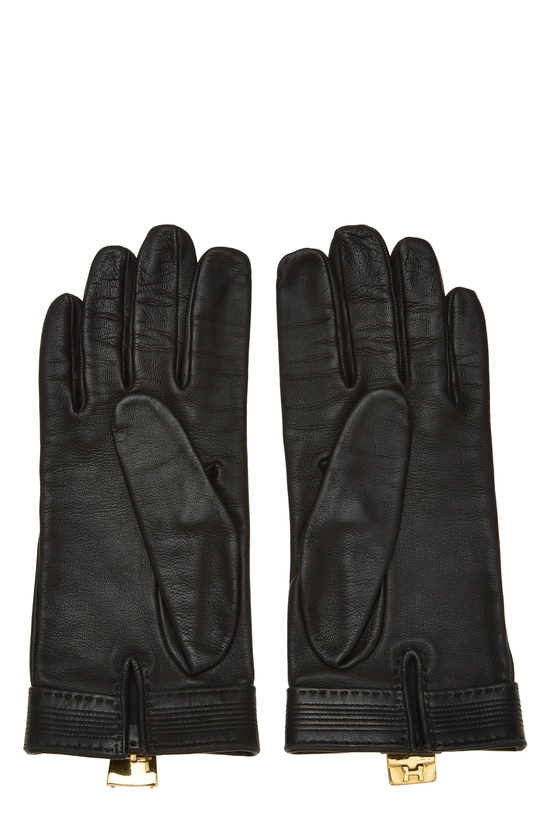 Black Leather Gloves, , large image number 1