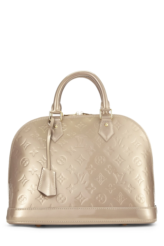 Beige Poudre Monogram Vernis Alma PM NM, , large image number 0