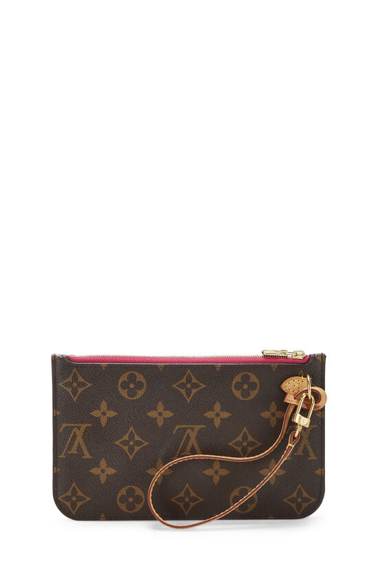 Pink Monogram Neverfull Pouch PM, , large image number 2