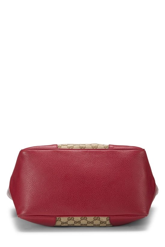 Red Original GG Canvas Bree Top Handle Tote Large, , large image number 4