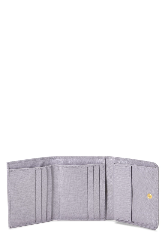 Purple Saffiano Snap Compact Wallet, , large image number 3