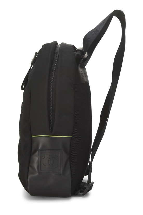 Black Sportline Nylon Backpack, , large image number 2