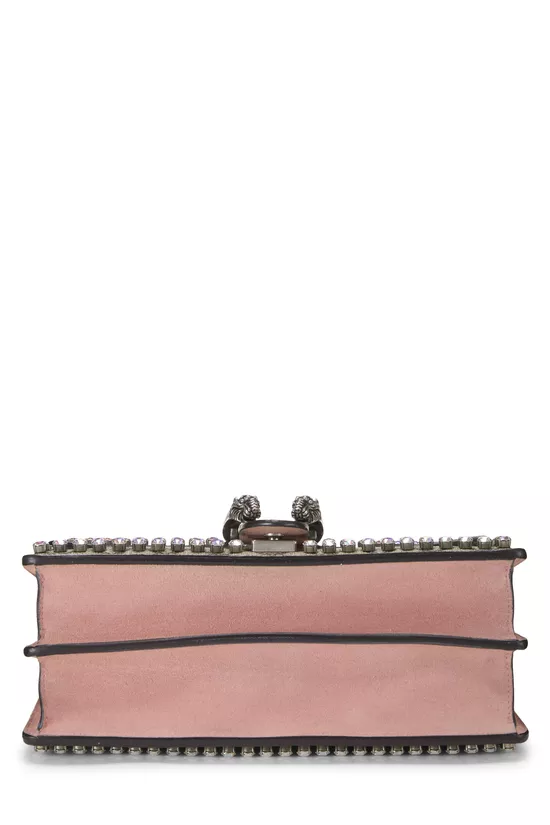 Pink Original GG Supreme Crystal Embellished Dionysus Shoulder Bag Medium, , large image number 4