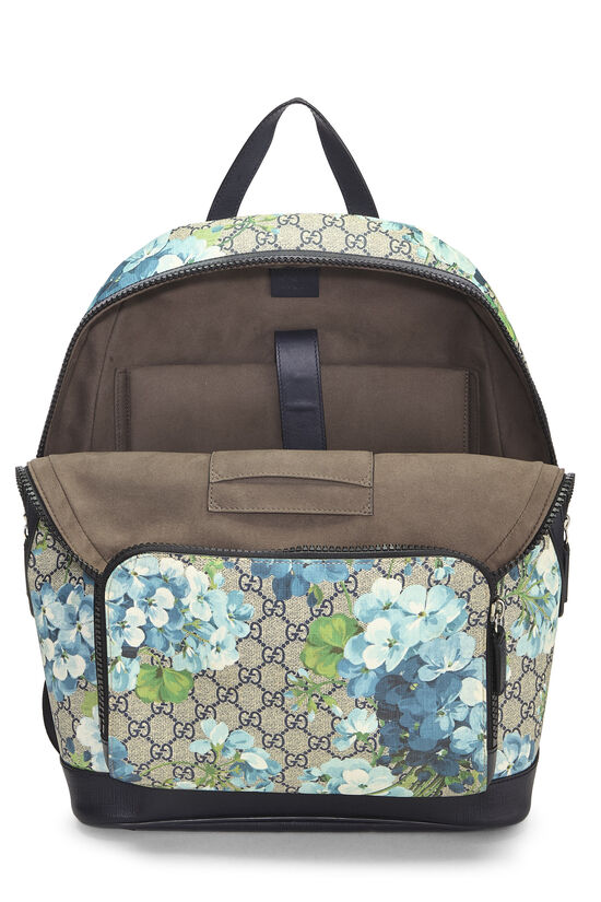 Blue GG Blooms Supreme Canvas Backpack Medium, , large image number 5