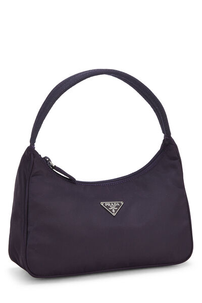 Purple Nylon Handbag Small, , large