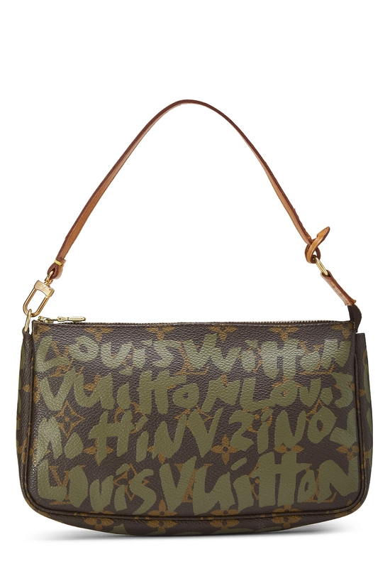 Stephen Sprouse x Louis Vuitton Green Monogram Graffiti Pochette Accessoires, , large image number 0