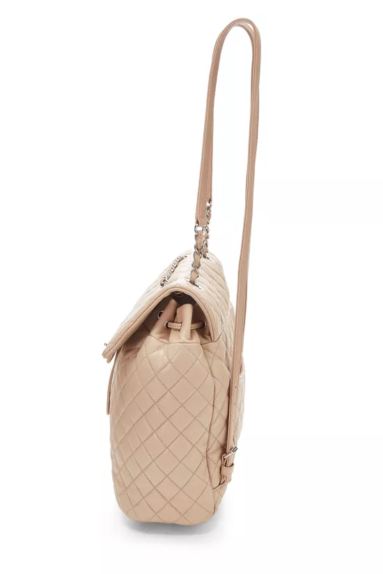 Beige Quilted Lambskin Urban Spirit Backpack Large, , large image number 2