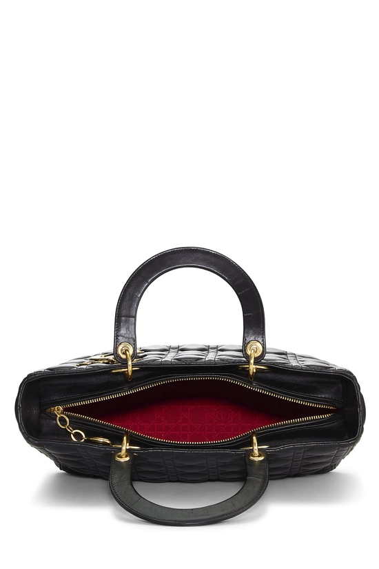 Black Cannage Quilted Lambskin Lady Dior Large, , large image number 5