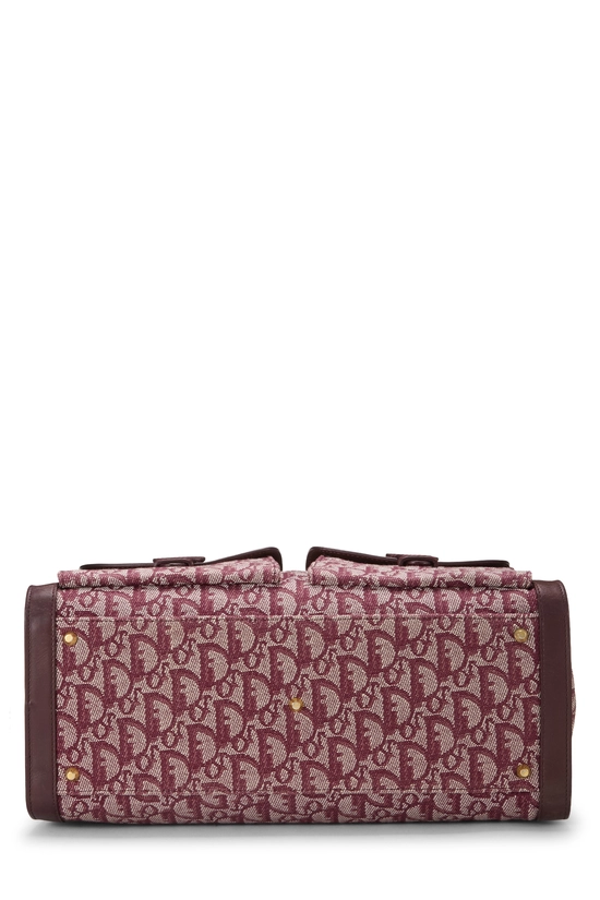 Burgundy Trotter Canvas Double Pocket Tote, , large image number 4
