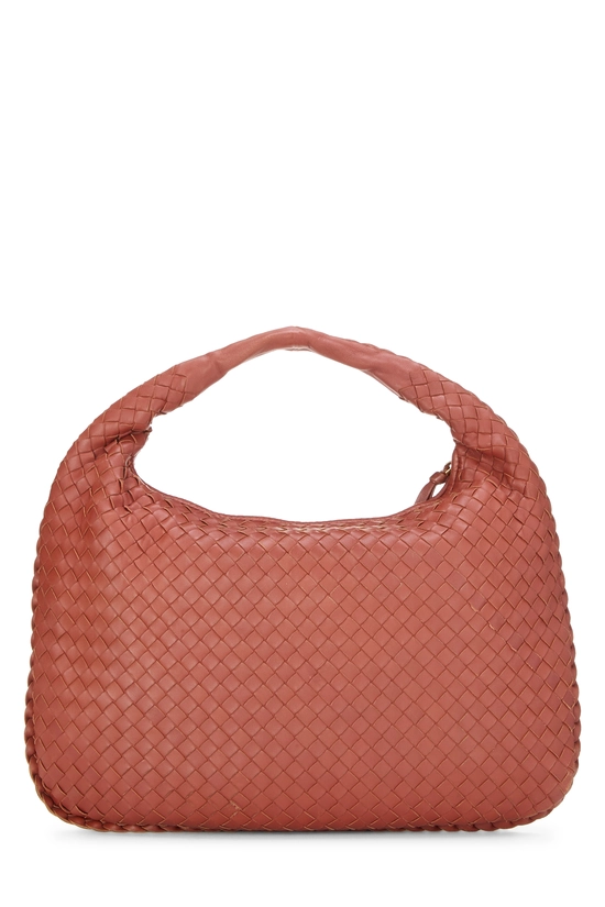 Orange Intrecciato Veneta Hobo Medium, , large image number 3