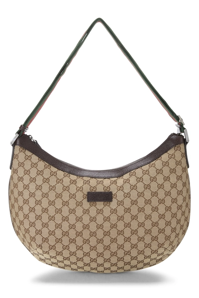 Gucci Original GG Canvas Web Round Messenger XL