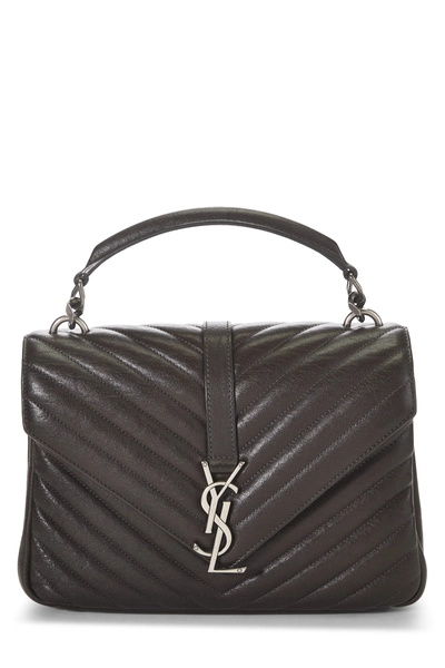 Brown Chevron Leather College Medium