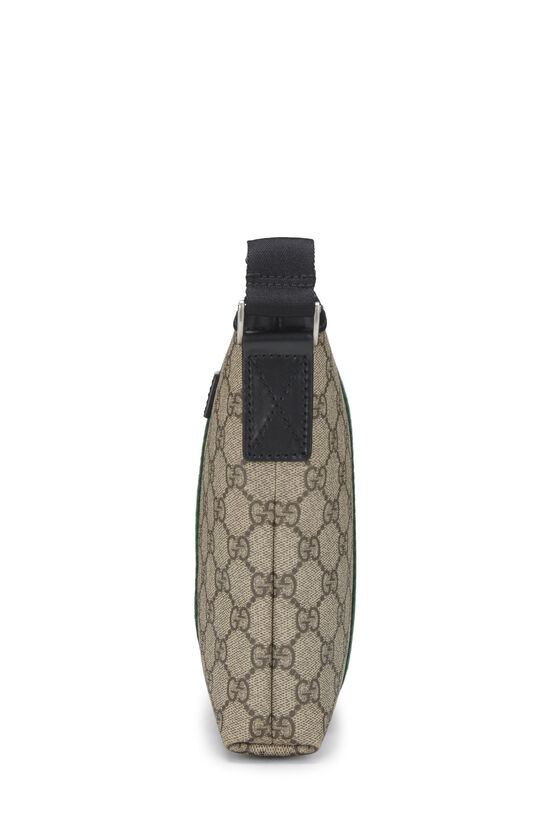 Black GG Supreme Canvas Web Flat Messenger Small, , large image number 2
