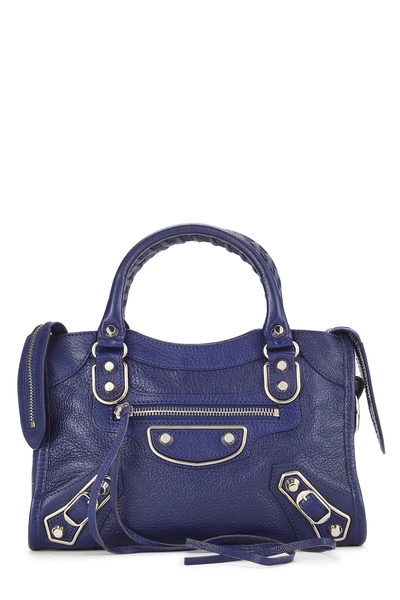 Blue Chevre Motocross Metallic Edge City Bag Mini