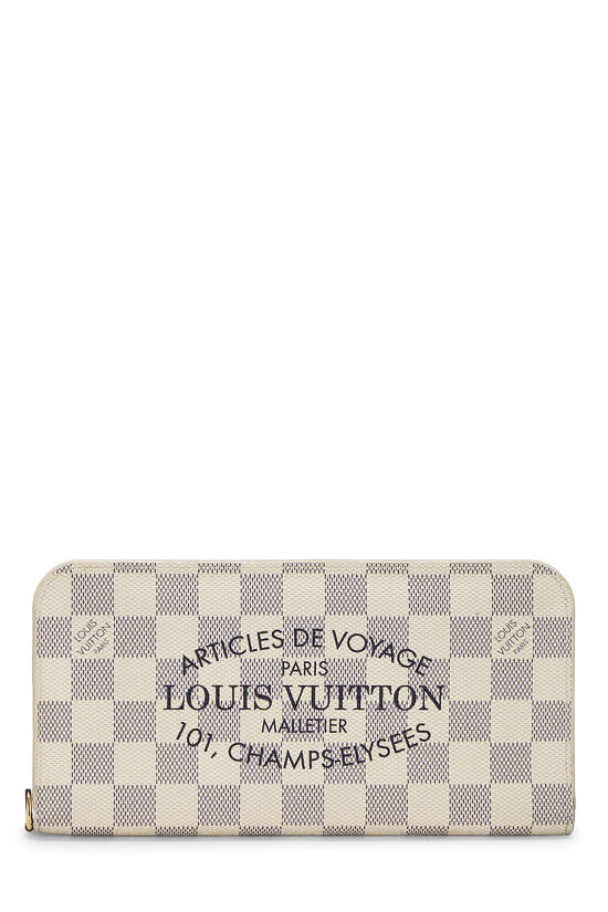 Genuine LOUIS VUITTON Damier Azur Portefeuille Insolite Long