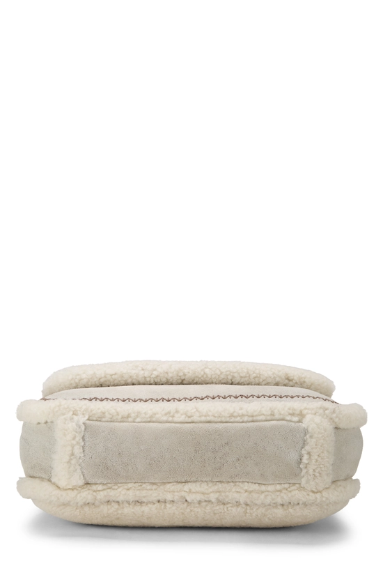 Paris-Salzburg White Shearling Austrian Messenger, , large image number 4