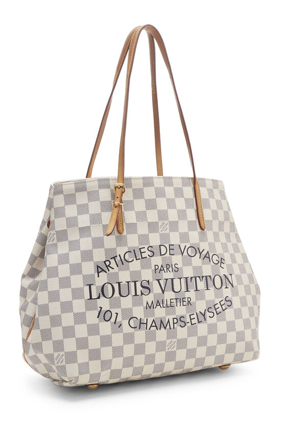 Louis Vuitton Damier Azur Canvas Articles De Voyage Tote Louis Vuitton