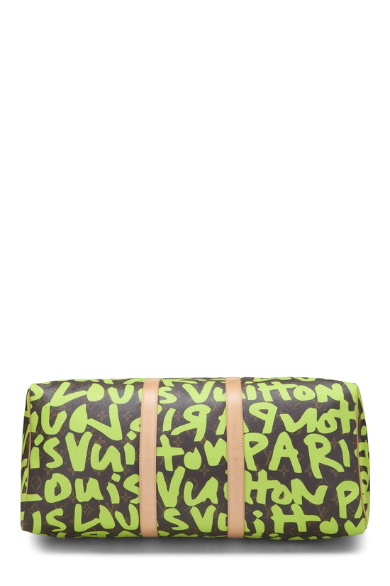 Stephen Sprouse x Louis Vuitton Monogram Green Graffiti Keepall 50, , large image number 4