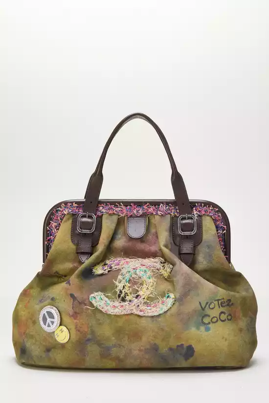 Green Graffiti Canvas On The Pavements Bowling Bag, , large image number 0