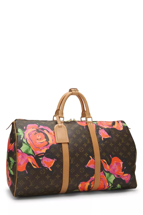 Stephen Sprouse x Louis Vuitton Monogram Roses Keepall 50, , large image number 1