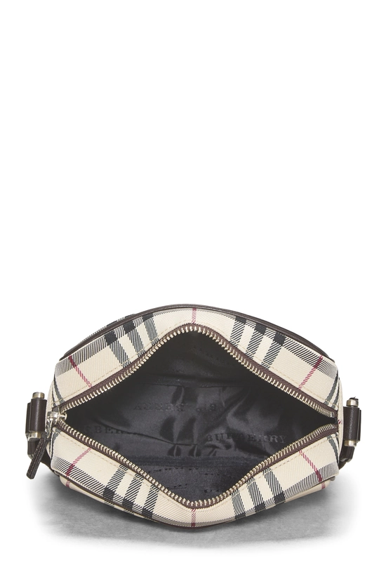 Brown Nylon House Check Vertical Camera Bag Medium, , large image number 5