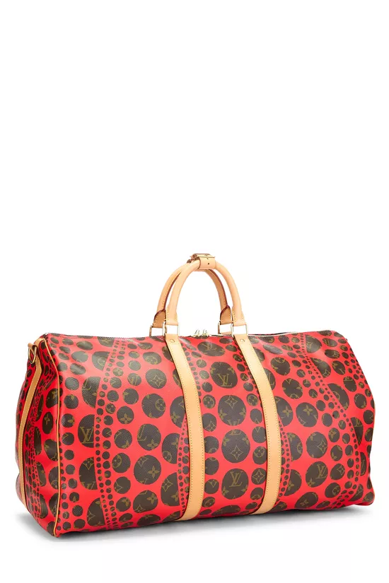 Pre-Owned Yayoi Kusama x Louis Vuitton Red Infinity Dots Keepall
