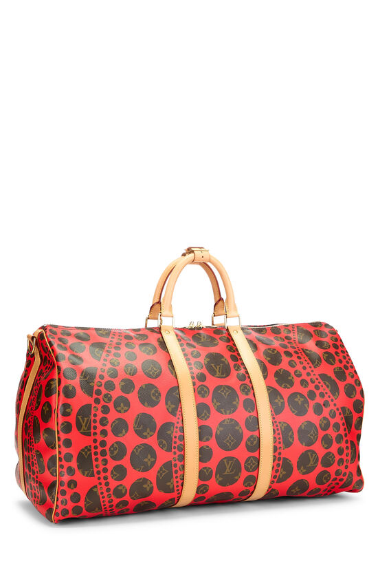 Yayoi Kusama x Louis Vuitton Red Infinity Dots Keepall Bandouliere 55, , large image number 1