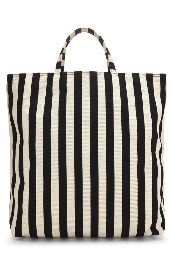 Multicolor Canvas Striped Tote, , large image number 3