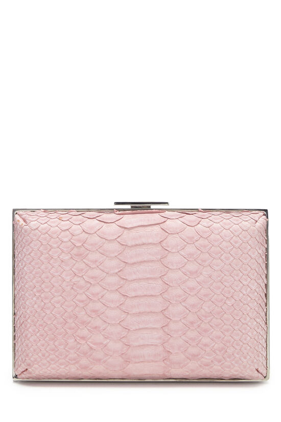 Chanel Pink Python 'CC' Clutch Mini Q6B04N2FP9000 | WGACA
