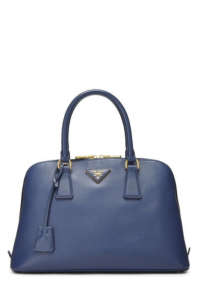 Navy Saffiano Promenade Medium