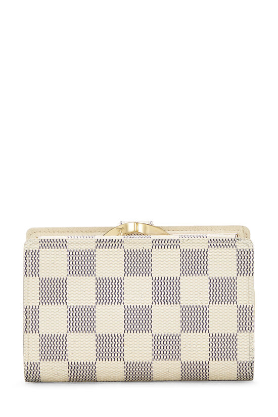 checkered louis vuitton wallet white