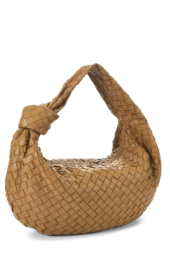 Brown Intrecciato Leather Jodie Small, , large image number 1