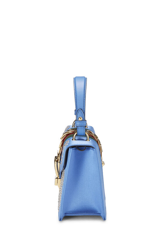 Blue Satin Sylvie Handbag Mini, , large image number 3