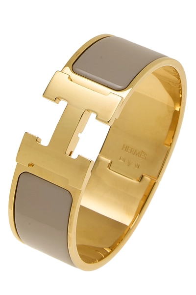 Grey Enamel Clic-Clac 'H' Wide